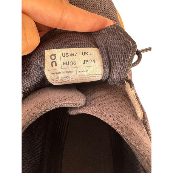 On Cloudstratus Women’s Running Shoes Size 7 Black Sand CloudTecng Moderate Wear - Picture 5 of 8